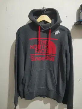 Tnf Hoodie warna grey cakep