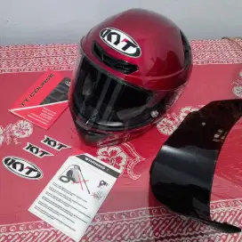 Baca Deskripsi Helm Kyt TT Course Maroon Ukuran L