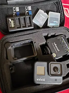 Gopro Hero 8 + Media Mod +  Lighting Paket Lengkap