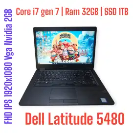 Dell Latitude 5480 | Core i7 gen 7 | Vga Nvidia | Ram 32GB | SSD 1TB