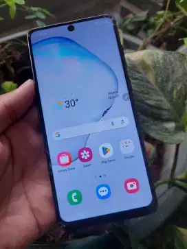 Samsung NOTE 10 LITE Ram 8/128 NFC minus layar retak