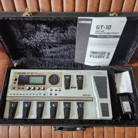 Efek Gitar Boss GT-10 Mulus lengkap dengan Hardcase Rks