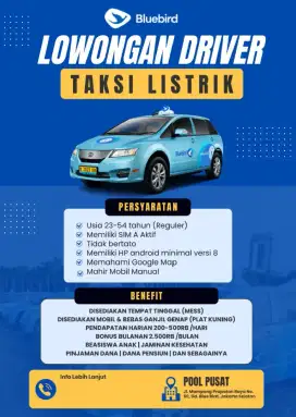 Lowongan kerja driver taksi Blue bird