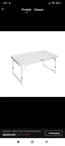 Meja lipat portable gsf
