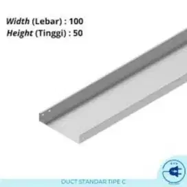 Tray duct 100x50x3000 finishing Hot Dip Galvanize