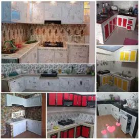 Kitchen set bahan aluminium acp anti ryap anti kropos kuat api
