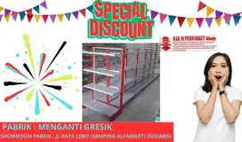 Rak minimarket gondola harga jual murah ready