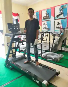 TREADMILL BESAR MEWAH ELEGAN TL 333 AUTOINCLINE ALAT FITNESS