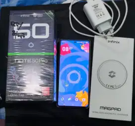Infinix note 50 pro 8/256 grey like new baru 2 bulan pakai