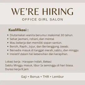 DIBUKA LOWONGAN KERJA LOKER OFFICE GIRL / OG / OB