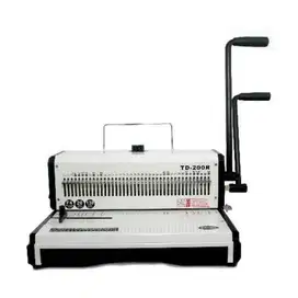 Mesin Jilid Spiral Ring Kawat Lubang Bulat Topas TD 200R Folio