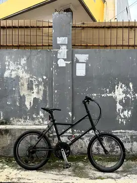 Minivelo bike batang kustom, gear set shimano, mulus 90%, ban baru✨