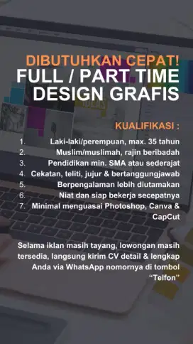 Lowongan Kerja ( Loker) Desain Grafis