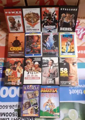 KASET VIDEO VHS FILM (26 Pcs)
