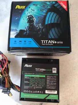 POWER SUPPLY GAMING PSU RUIX TITAN 600W 8 0+