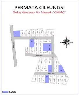 Area Industri Cileungsi, Kavling SHM 100 Jt-an Perunit. bisa Cicil 12X