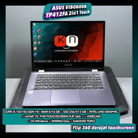 Asus Vivobook TP412FA 2in1 Core i5 10210U Gen10 Ram8/6GB Ssd256/512GB