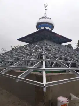 Bongkar pasang atap baja ringan & plafon pvc terpasang