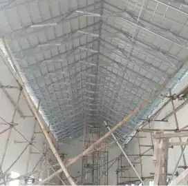 Atap baja ringan bongkar pasang & plafon pvc terpasang