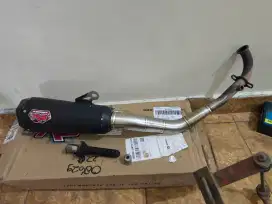 Knalpot PCX 160cc merk r9 original kotak ada