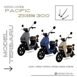 Cash atau credit Sepeda Listrik Pacific Zeckrom 300, Promo Disc Harga