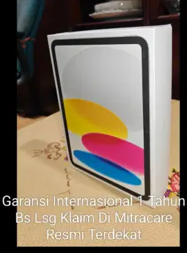 iPad 10 gen Wifi BARU BNIB Segel Garansi 1 Tahun Mitracare Resmi iBox