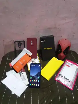 Pocophone F1 Snapdragon 845 RAM 6/64Gb Mulus Banyak Bonus Siap Pakai