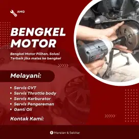 Jasa servis motor matic / Home service