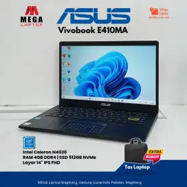 ASUS Vivobook E410MA – Celeron N4020 | SSD 512GB | Layar IPS Full HD