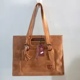 [NOS] Alona Leather Tote bag Tan Matte • Tas Fashion Wanita Eksklusif
