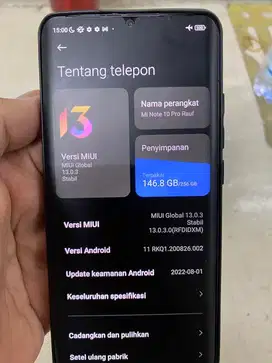 Xiomi mi note 10 pro Internal 8/256 gb