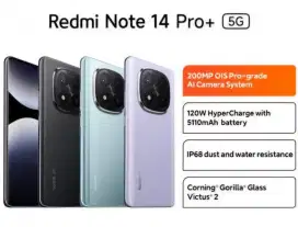 Kredit Xiaomi Redmi Note 14 Pro Plus 5G 512Gb Free 1x cicilan