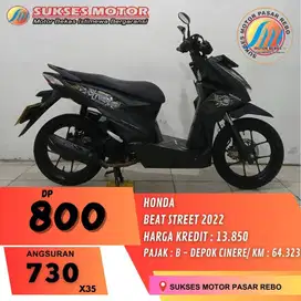 HONDA BEAT STREET TAHUN 2022 BERGARANSI, SIAP PAKAI, GRATIS SERVIS