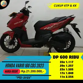 ANGSURAN TERJANGKAU DP CUMA 600RIBU HONDA VARIO 160 CBS 2023 SEKEN