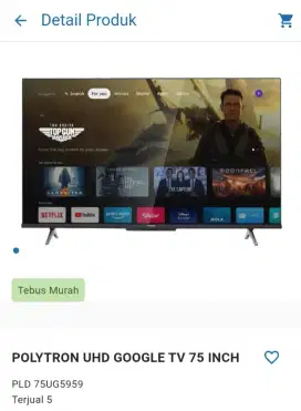 POLYTRON UHD GOOGLE TV 75INC