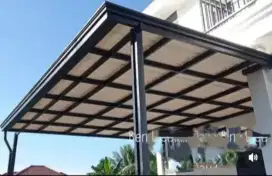Kanopi rangka baja ringan