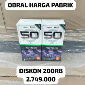 OBRAL INFINIX NOTE 50 HARGA PABRIK