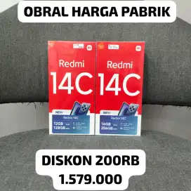 OBRAL REDMI 14C 16/256 DISKON 200 RIBU