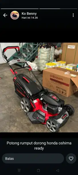Potong Rumput Dorong Merek Honda Oshima Type OH51SHL