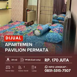 PAVILION PERMATA dekat TOl Satelit !️Jual Murah Apartemen Studio