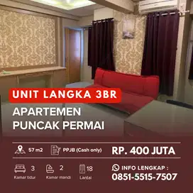 PUNCAK PERMAI 3BR !️ Apartemen Unit Langka lokasi dekat PTC
