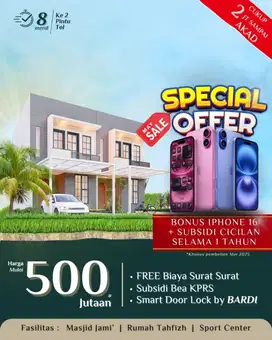 Rumah 2 lantai strategis di cibubur murah