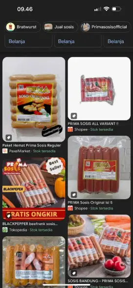 Sosis berkualitas dan sehat