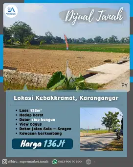 TANAH KEBAKKAMAT 135m MURAH