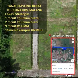 Tanah Kavling Strategis, 10 menit Universitas Muhammadiyah Malang