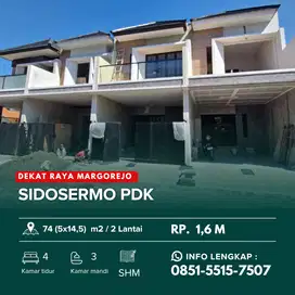 SIDOSERMO dekat Raya Margorejo !️ Rumah Baru 2 Lantai Siap Huni