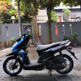 Honda Beat 2023 biru hitam