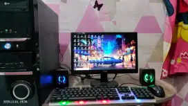 PC GAMING DESIGN + LCD 16 + RAM 8 GB + HD 500 GB + GAMES FILM APP