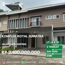 Dijual rumah villa komplek royal sumatera furnish jalan jamin ginting