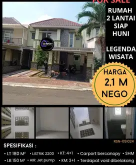 Rumah suap huni dijual do LEGENDA wisata